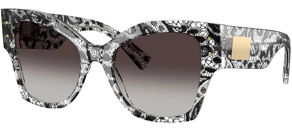 DOLCE & GABBANASunglasses - DOLCE & GABBANA DG 4478 32878G Cat Eye Black Lace Acetate Sunglasses with Grey Gradient Black Lens - DG_4478_32878G_53mm - Ask Me Wear
