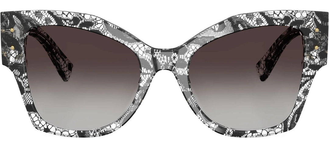 DOLCE & GABBANASunglasses - DOLCE & GABBANA DG 4478 32878G Cat Eye Black Lace Acetate Sunglasses with Grey Gradient Black Lens - DG_4478_32878G_53mm - Ask Me Wear