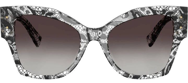 DOLCE & GABBANASunglasses - DOLCE & GABBANA DG 4478 32878G Cat Eye Black Lace Acetate Sunglasses with Grey Gradient Black Lens - DG_4478_32878G_53mm - Ask Me Wear
