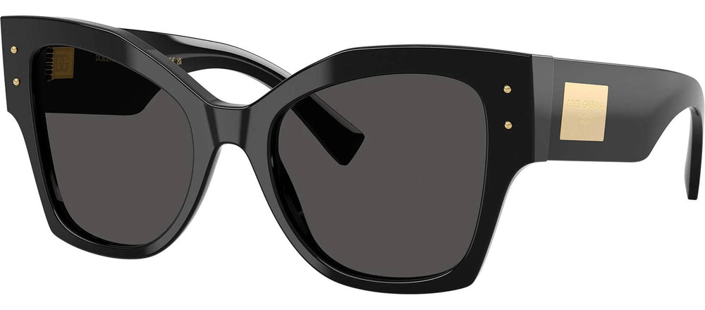 DOLCE & GABBANASunglasses - DOLCE & GABBANA DG 4478 501/87 Cat Eye Black Acetate Sunglasses with Dark Grey Lens - DG_4478_501/87_53mm - Ask Me Wear