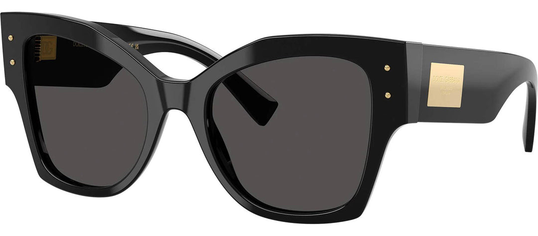 DOLCE & GABBANASunglasses - DOLCE & GABBANA DG 4478 501/87 Cat Eye Black Acetate Sunglasses with Dark Grey Lens - DG_4478_501/87_53mm - Ask Me Wear