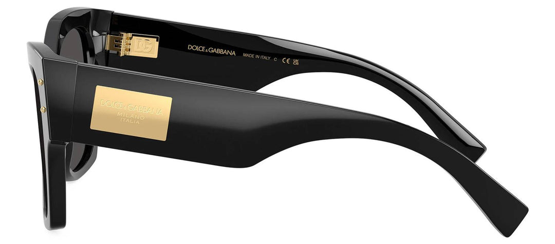 DOLCE & GABBANASunglasses - DOLCE & GABBANA DG 4478 501/87 Cat Eye Black Acetate Sunglasses with Dark Grey Lens - DG_4478_501/87_53mm - Ask Me Wear