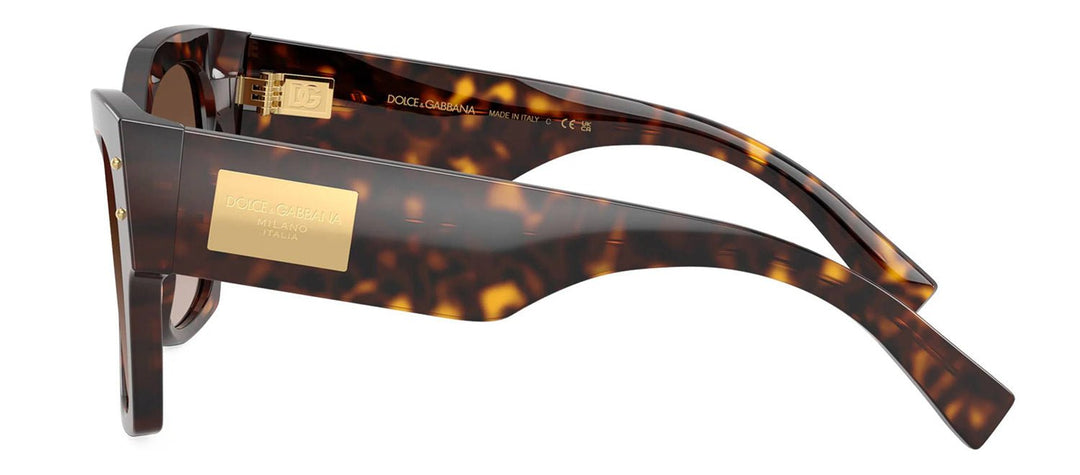 DOLCE & GABBANASunglasses - DOLCE & GABBANA DG 4478 502/13 Cat Eye Havana Acetate Sunglasses with Gradient Brown Lens - DG_4478_502/13_53mm - Ask Me Wear