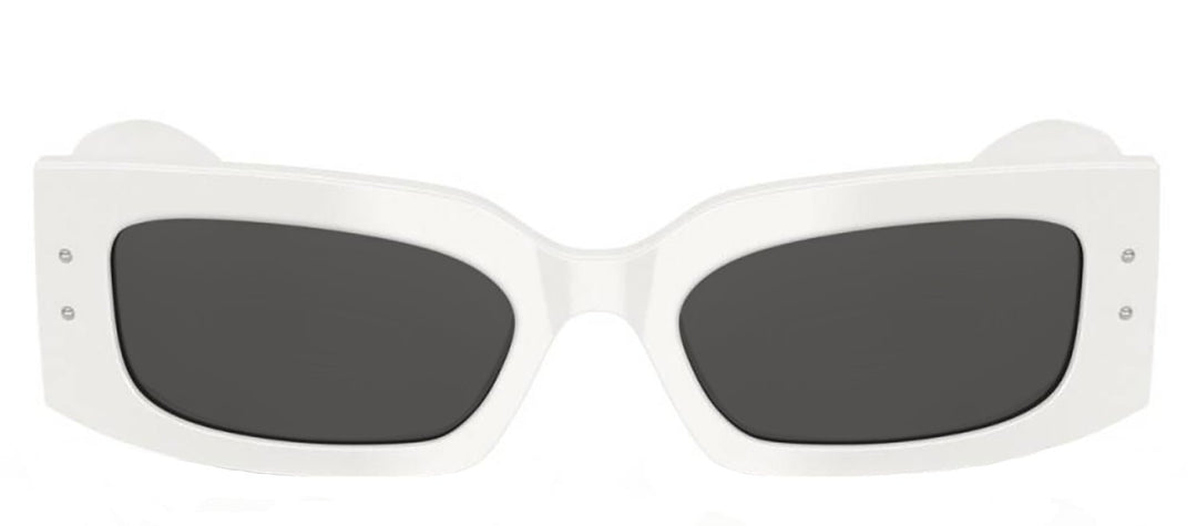 DOLCE & GABBANASunglasses - DOLCE & GABBANA DG 4479F 331287 Rectangle White Acetate Sunglasses with Dark Grey Lens - DG_4479F_331287_55mm - Ask Me Wear