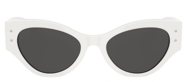 DOLCE & GABBANASunglasses - DOLCE & GABBANA DG 4480F 331287 Butterfly White Acetate Sunglasses with Dark Grey Lens - DG_4480F_331287_53mm - Ask Me Wear
