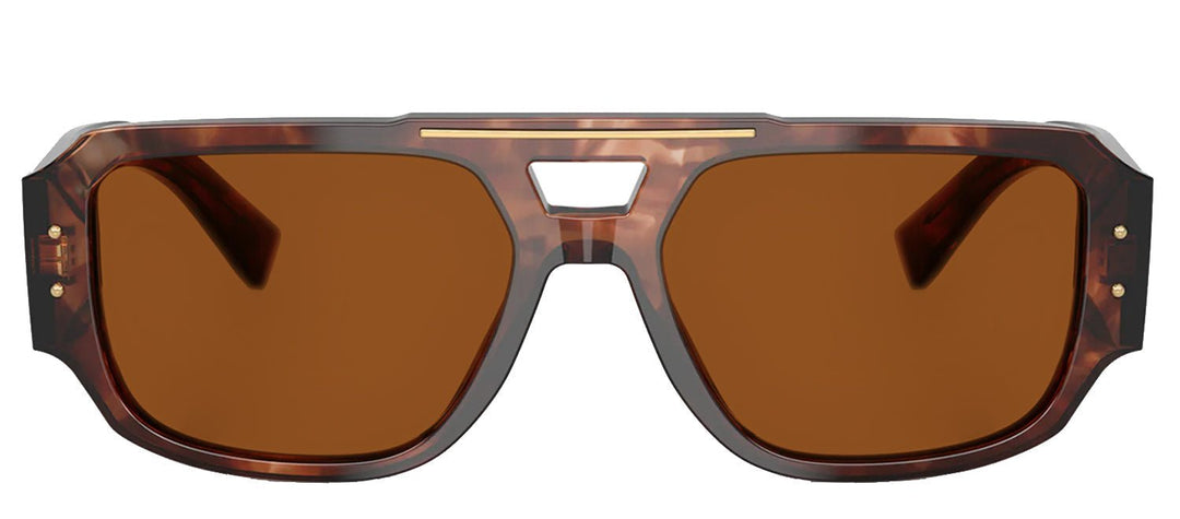 DOLCE & GABBANASunglasses - DOLCE & GABBANA DG 4482 322273 Pilot Dark Red Havana Acetate Sunglasses with Dark Brown Lens - DG_4482_322273_57mm - Ask Me Wear