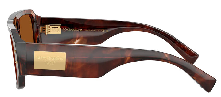 DOLCE & GABBANASunglasses - DOLCE & GABBANA DG 4482 322273 Pilot Dark Red Havana Acetate Sunglasses with Dark Brown Lens - DG_4482_322273_57mm - Ask Me Wear