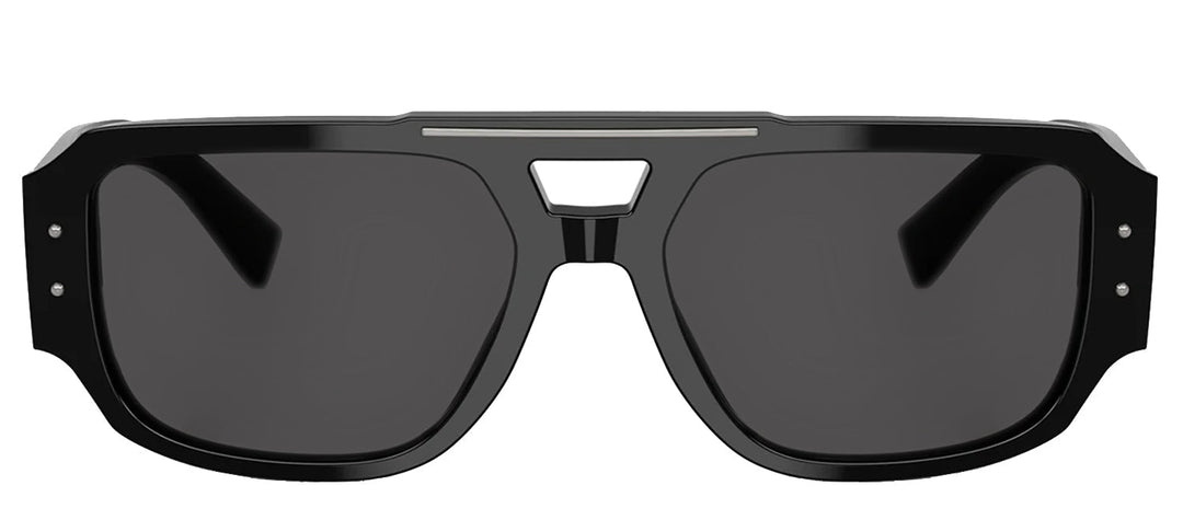 DOLCE & GABBANASunglasses - DOLCE & GABBANA DG 4482 501/87 Pilot Black Acetate Sunglasses with Dark Grey Lens - DG_4482_501/87_57mm - Ask Me Wear