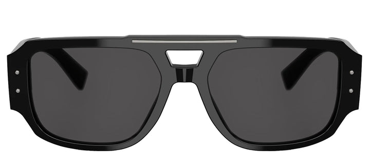 DOLCE & GABBANASunglasses - DOLCE & GABBANA DG 4482 501/87 Pilot Black Acetate Sunglasses with Dark Grey Lens - DG_4482_501/87_57mm - Ask Me Wear