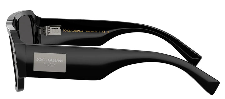 DOLCE & GABBANASunglasses - DOLCE & GABBANA DG 4482 501/87 Pilot Black Acetate Sunglasses with Dark Grey Lens - DG_4482_501/87_57mm - Ask Me Wear
