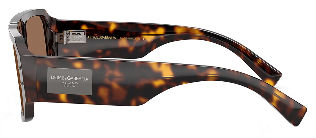 Dolce & GabbanaSunglasses - Dolce & Gabbana DG 4482 502/73 Pilot Plastic Havana Sunglasses with Brown Lens - DG_4482_502/73_57mm - Ask Me Wear
