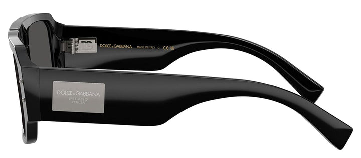 DOLCE & GABBANASunglasses - DOLCE & GABBANA DG 4482F 501/87 Pilot Black Acetate Sunglasses with Dark Grey Lens - DG_4482F_501/87_57mm - Ask Me Wear