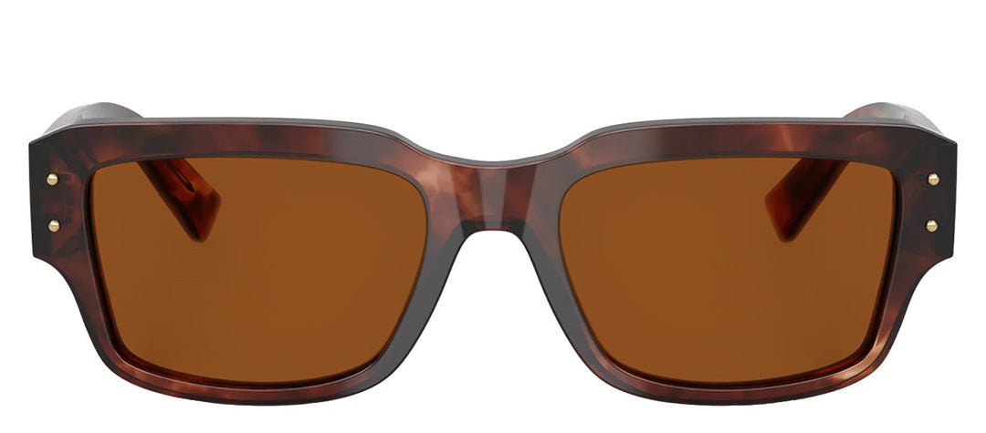 DOLCE & GABBANASunglasses - DOLCE & GABBANA DG 4483 322273 Square Dark Red Havana Acetate Sunglasses with Dark Brown Lens - DG_4483_322273_54mm - Ask Me Wear