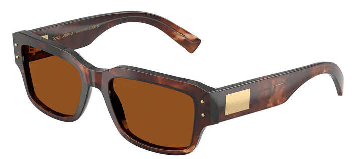 DOLCE & GABBANASunglasses - DOLCE & GABBANA DG 4483 322273 Square Dark Red Havana Acetate Sunglasses with Dark Brown Lens - DG_4483_322273_54mm - Ask Me Wear