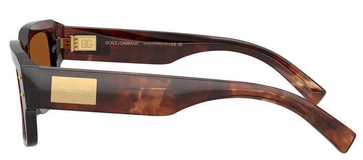 DOLCE & GABBANASunglasses - DOLCE & GABBANA DG 4483 322273 Square Dark Red Havana Acetate Sunglasses with Dark Brown Lens - DG_4483_322273_54mm - Ask Me Wear