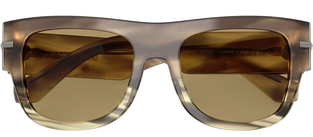 DOLCE & GABBANASunglasses - DOLCE & GABBANA DG 4484F 3439/2 Square Havana Green Acetate Sunglasses with Green Olive Lens - DG_4484F_3439/2_54mm - Ask Me Wear