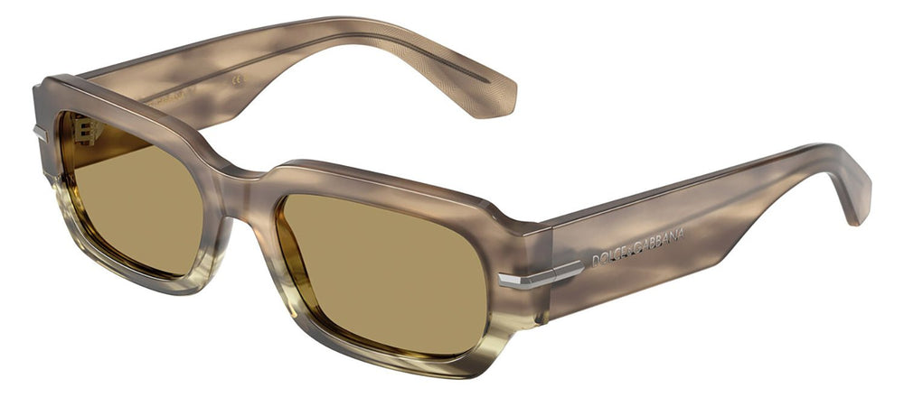 DOLCE & GABBANASunglasses - DOLCE & GABBANA DG 4485F 3439/2 Rectangle Havana Green Acetate Sunglasses with Green Olive Lens - DG_4485F_3439/2_54mm - Ask Me Wear