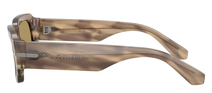 DOLCE & GABBANASunglasses - DOLCE & GABBANA DG 4485F 3439/2 Rectangle Havana Green Acetate Sunglasses with Green Olive Lens - DG_4485F_3439/2_54mm - Ask Me Wear
