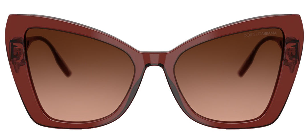 DOLCE & GABBANASunglasses - DOLCE & GABBANA DG 4489 30455M Cat Eye Transparent Bordeaux Acetate Sunglasses with Pink Gradient Grey Lens - DG_4489_30455M_55mm - Ask Me Wear