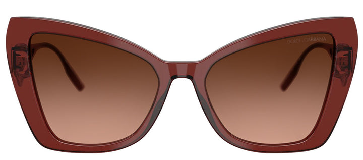 DOLCE & GABBANASunglasses - DOLCE & GABBANA DG 4489 30455M Cat Eye Transparent Bordeaux Acetate Sunglasses with Pink Gradient Grey Lens - DG_4489_30455M_55mm - Ask Me Wear