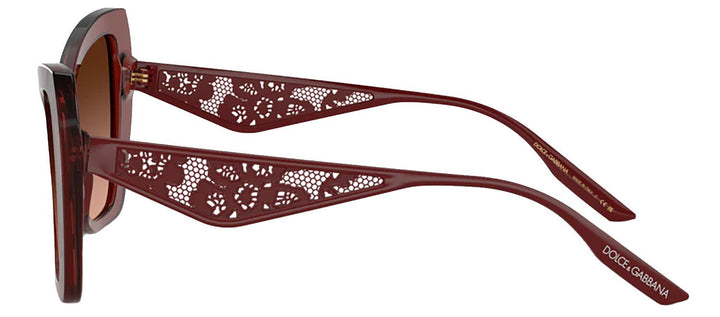 DOLCE & GABBANASunglasses - DOLCE & GABBANA DG 4489 30455M Cat Eye Transparent Bordeaux Acetate Sunglasses with Pink Gradient Grey Lens - DG_4489_30455M_55mm - Ask Me Wear