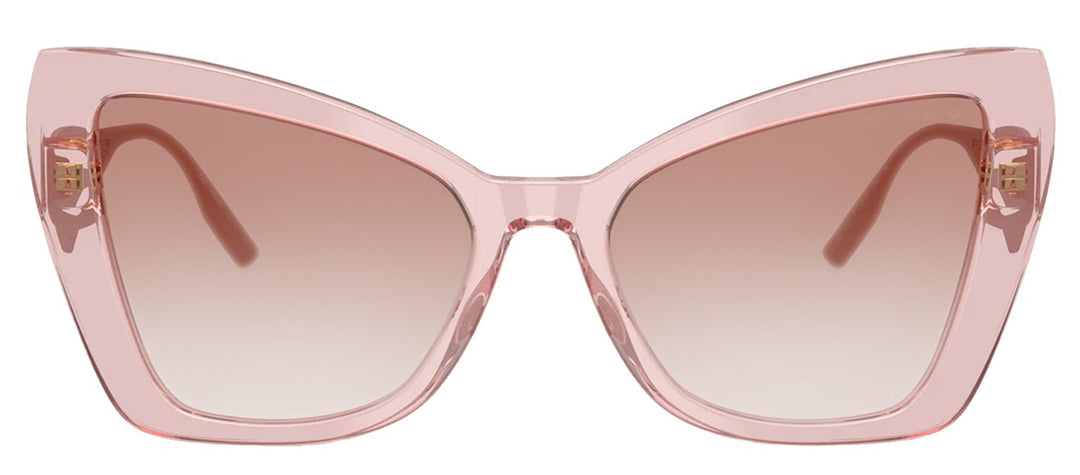 DOLCE & GABBANASunglasses - DOLCE & GABBANA DG 4489 322613 Cat Eye Transparent Powder Pink Acetate Sunglasses with Clear Gradient Brown Lens - DG_4489_322613_55mm - Ask Me Wear