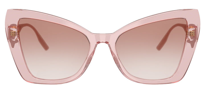 DOLCE & GABBANASunglasses - DOLCE & GABBANA DG 4489 322613 Cat Eye Transparent Powder Pink Acetate Sunglasses with Clear Gradient Brown Lens - DG_4489_322613_55mm - Ask Me Wear