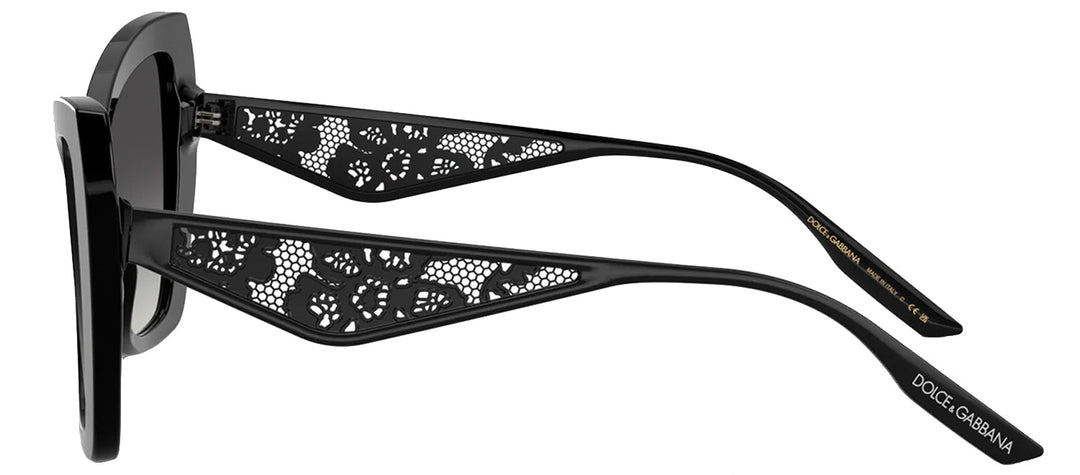 DOLCE & GABBANASunglasses - DOLCE & GABBANA DG 4489 501/8G Cat Eye Black Acetate Sunglasses with Grey Gradient Lens - DG_4489_501/8G_55mm - Ask Me Wear