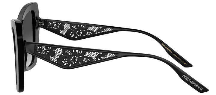 DOLCE & GABBANASunglasses - DOLCE & GABBANA DG 4489 501/8G Cat Eye Black Acetate Sunglasses with Grey Gradient Lens - DG_4489_501/8G_55mm - Ask Me Wear