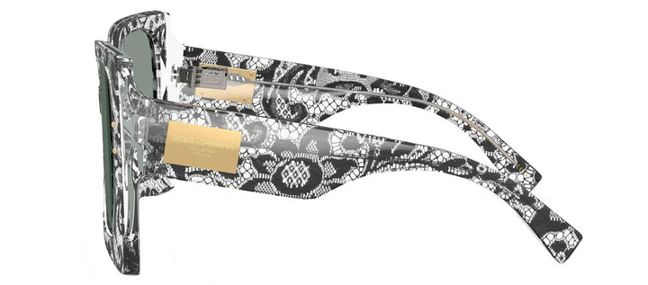 DOLCE & GABBANASunglasses - DOLCE & GABBANA DG 4490 3287/1 Square Black Lace Acetate Sunglasses with Grey Lens - DG_4490_3287/1_53mm - Ask Me Wear