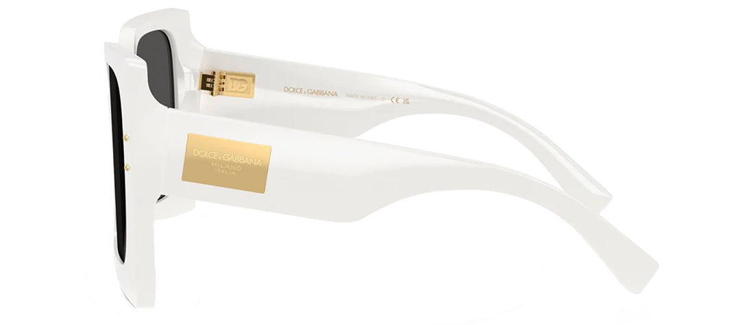 DOLCE & GABBANASunglasses - DOLCE & GABBANA DG 4490 331287 Square White Acetate Sunglasses with Dark Grey Lens - DG_4490_331287_53mm - Ask Me Wear