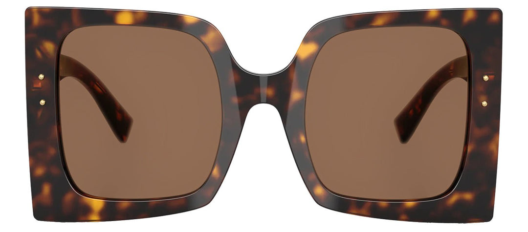 DOLCE & GABBANASunglasses - DOLCE & GABBANA DG 4490 502/73 Square Havana Acetate Sunglasses with Dark Brown Lens - DG_4490_502/73_53mm - Ask Me Wear