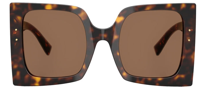 DOLCE & GABBANASunglasses - DOLCE & GABBANA DG 4490 502/73 Square Havana Acetate Sunglasses with Dark Brown Lens - DG_4490_502/73_53mm - Ask Me Wear