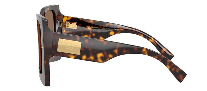 DOLCE & GABBANASunglasses - DOLCE & GABBANA DG 4490 502/73 Square Havana Acetate Sunglasses with Dark Brown Lens - DG_4490_502/73_53mm - Ask Me Wear