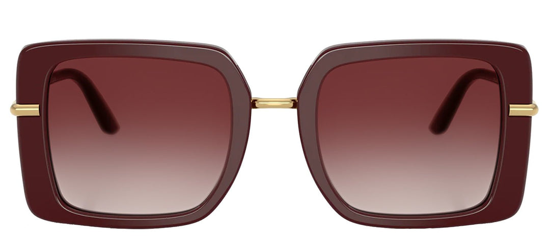 DOLCE & GABBANA Sample Sale DOLCE & GABBANA DG 4491 30918H Square Bordeaux Acetate Sunglasses with Clear Gradient Dark Brandy Lens - Apparel & Accessories > Clothing Accessories > Sunglasses Sunglasses | Designer outlet