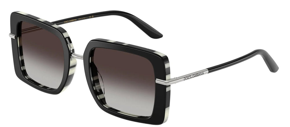 DOLCE & GABBANA Sample Sale DOLCE & GABBANA DG 4491 33728G Square Top Black On Zebra Acetate Sunglasses with Grey Gradient Lens - Apparel & Accessories > Clothing Accessories > Sunglasses Sunglasses | Designer outlet