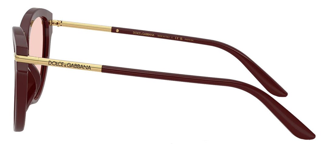 DOLCE & GABBANASunglasses - DOLCE & GABBANA DG 4492 3091P5 Butterfly Bordeaux Acetate Sunglasses with Photo Pink To Dark Purple Lens - DG_4492_3091P5_55mm - Ask Me Wear
