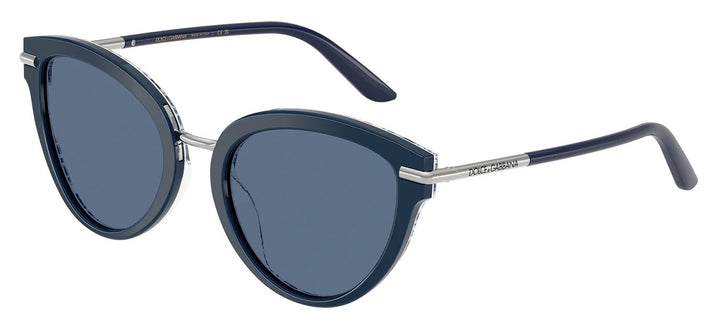 DOLCE & GABBANASunglasses - DOLCE & GABBANA DG 4492 341419 Butterfly Blue On Blue Maiolica Acetate Sunglasses with Blue Lens - DG_4492_341419_55mm - Ask Me Wear