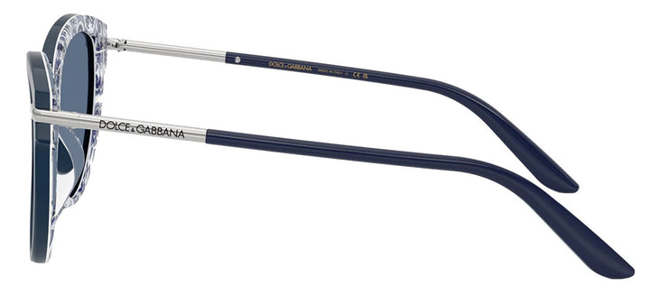 DOLCE & GABBANASunglasses - DOLCE & GABBANA DG 4492 341419 Butterfly Blue On Blue Maiolica Acetate Sunglasses with Blue Lens - DG_4492_341419_55mm - Ask Me Wear