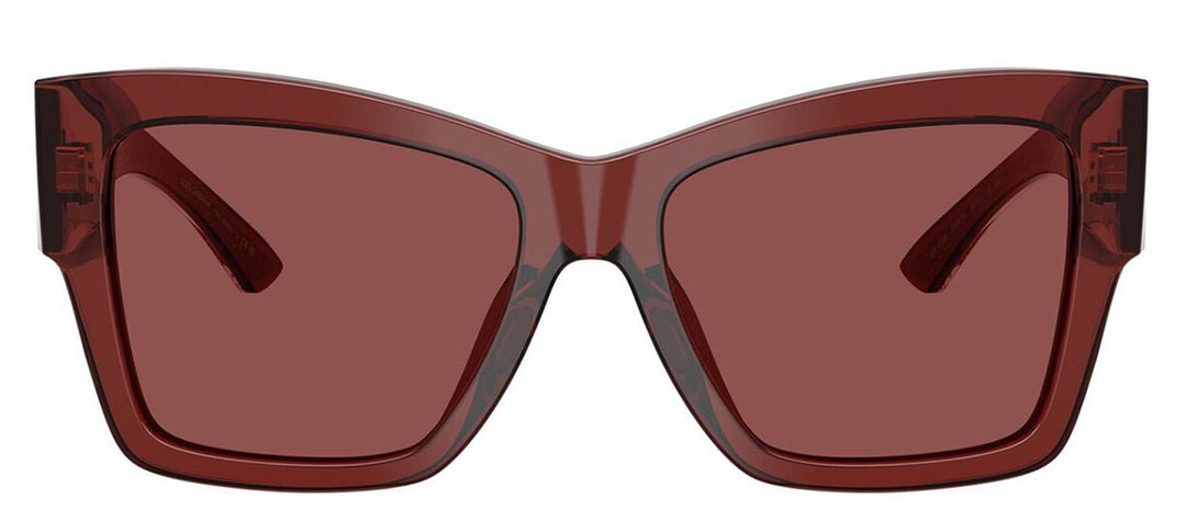 DOLCE & GABBANA Sample Sale DOLCE & GABBANA DG 4493 304575 Square Transparent Bordeaux Acetate Sunglasses with Dark Violet Lens - Apparel & Accessories > Clothing Accessories > Sunglasses Sunglasses | Designer outlet