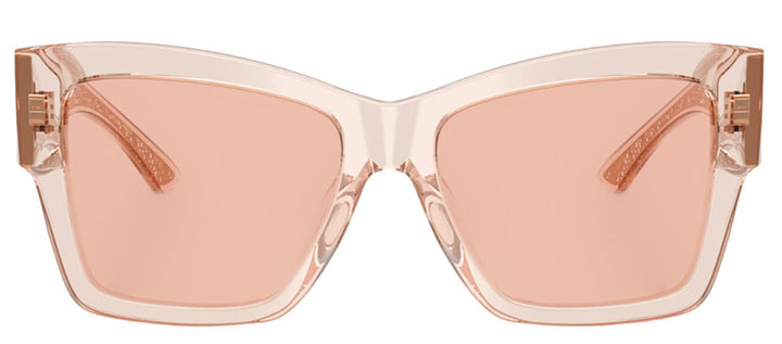 DOLCE & GABBANA Sample Sale DOLCE & GABBANA DG 4493 314884 Square Transparent Rose Acetate Sunglasses with Dark Pink Lens - Apparel & Accessories > Clothing Accessories > Sunglasses Sunglasses | Designer outlet