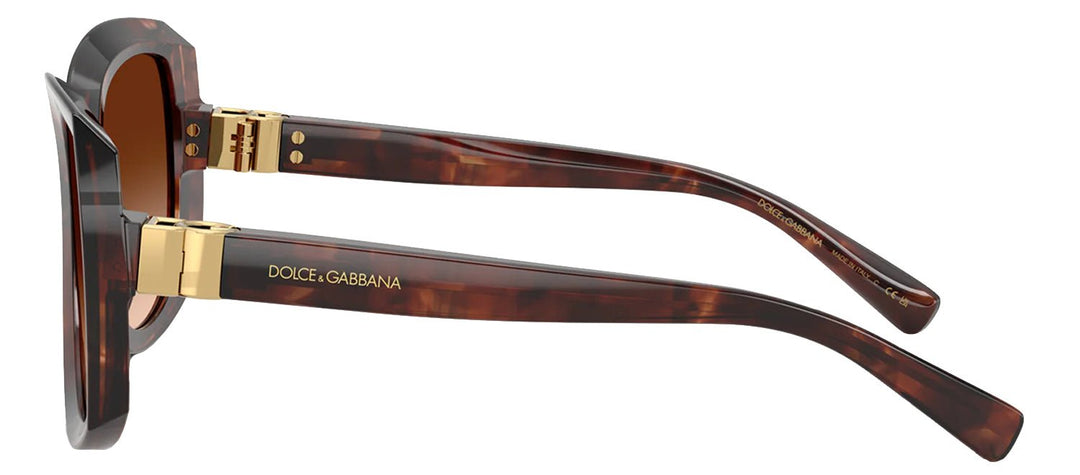 DOLCE & GABBANA Sample Sale DOLCE & GABBANA DG 4495 322274 Square Dark Red Havana Acetate Sunglasses with Brown Gradient Lens - Apparel & Accessories > Clothing Accessories > Sunglasses Sunglasses | Designer outlet