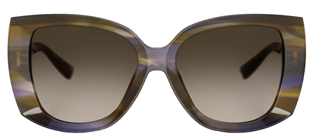 DOLCE & GABBANASunglasses - DOLCE & GABBANA DG 4495 344713 Square Striped Olive Acetate Sunglasses with Brown Gradient Lens - DG_4495_344713_56mm - Ask Me Wear