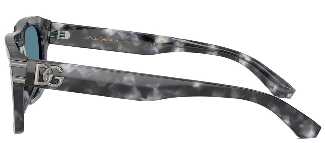 DOLCE & GABBANASunglasses - DOLCE & GABBANA DG 4496 3445/1 Rectangle Grey Havana Acetate Sunglasses with Grey Lens - DG_4496_3445/1_54mm - Ask Me Wear