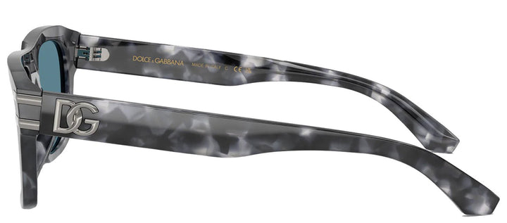 DOLCE & GABBANASunglasses - DOLCE & GABBANA DG 4496 3445/1 Rectangle Grey Havana Acetate Sunglasses with Grey Lens - DG_4496_3445/1_54mm - Ask Me Wear