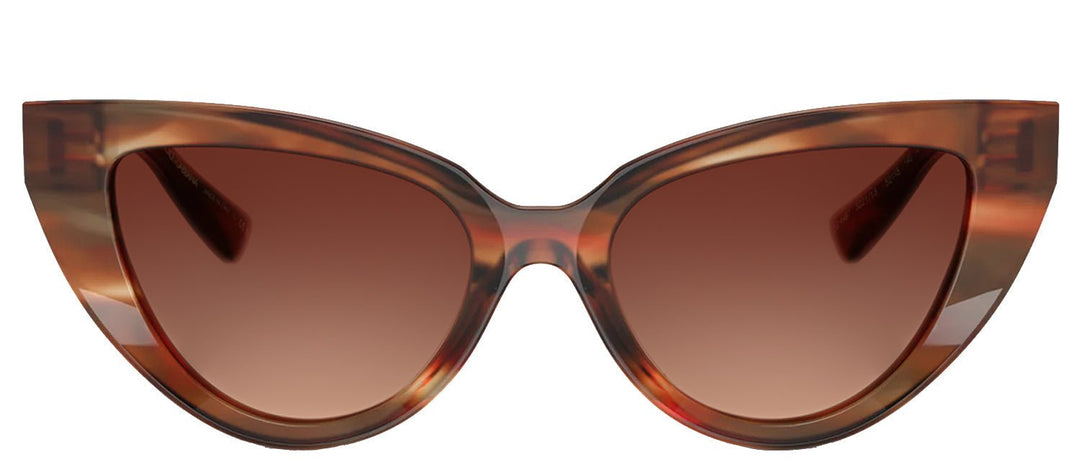 DOLCE & GABBANASunglasses - DOLCE & GABBANA DG 4497 322113 Cat Eye Striped Brown Acetate Sunglasses with Gradient Brown Lens - DG_4497_322113_52mm - Ask Me Wear
