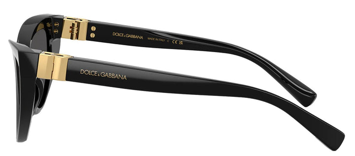 DOLCE & GABBANASunglasses - DOLCE & GABBANA DG 4497 501/87 Cat Eye Black Acetate Sunglasses with Dark Grey Lens - DG_4497_501/87_52mm - Ask Me Wear