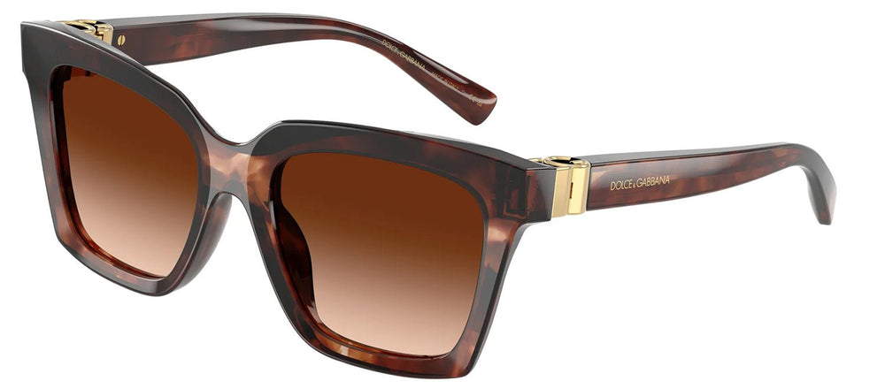 DOLCE & GABBANASunglasses - DOLCE & GABBANA DG 4498 322274 Square Dark Red Havana Acetate Sunglasses with Brown Gradient Lens - DG_4498_322274_55mm - Ask Me Wear