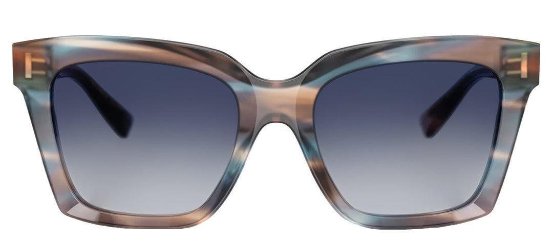DOLCE & GABBANASunglasses - DOLCE & GABBANA DG 4498 344814 Square Striped Blue Acetate Sunglasses with Grey Gradient Blue Lens - DG_4498_344814_55mm - Ask Me Wear