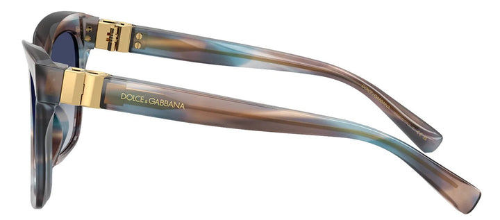 DOLCE & GABBANASunglasses - DOLCE & GABBANA DG 4498 344814 Square Striped Blue Acetate Sunglasses with Grey Gradient Blue Lens - DG_4498_344814_55mm - Ask Me Wear